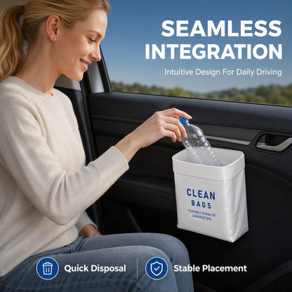 🚗 Self-Standing Car Trash Bags – Adhesive, Leak-Resistant Design ✨