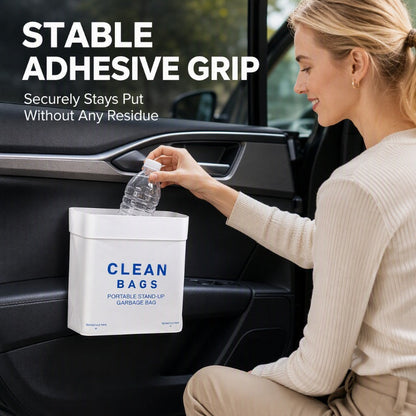 🚗 Self-Standing Car Trash Bags – Adhesive, Leak-Resistant Design ✨