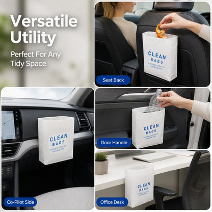 🚗 Self-Standing Car Trash Bags – Adhesive, Leak-Resistant Design ✨