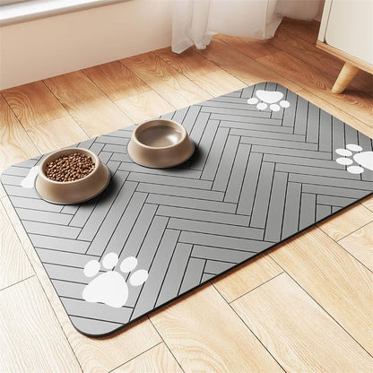🐾 Splash-Proof Pet Feeding Mat - Fast-Clean Diatom Mud Pet Placemat 💧