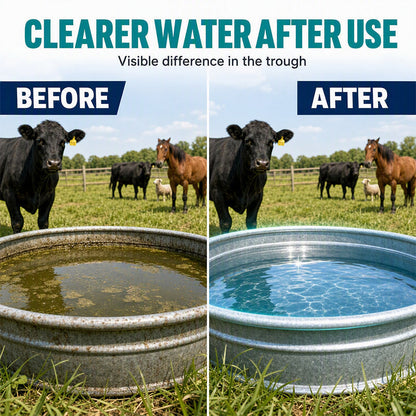 💧 Stock Tank Cleaning Tablets - Effervescent Trough Grime & Buildup Remover 🐮
