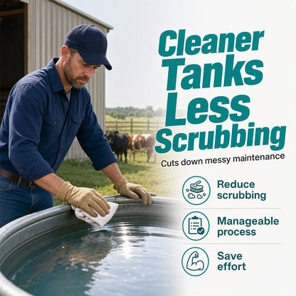 💧 Stock Tank Cleaning Tablets - Effervescent Trough Grime & Buildup Remover 🐮