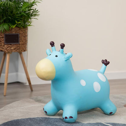 🦒 Inflatable Giraffe Hopper for Kids – Musical Bouncy Ride-On 🎵