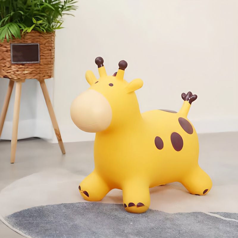 🦒 Inflatable Giraffe Hopper for Kids – Musical Bouncy Ride-On 🎵