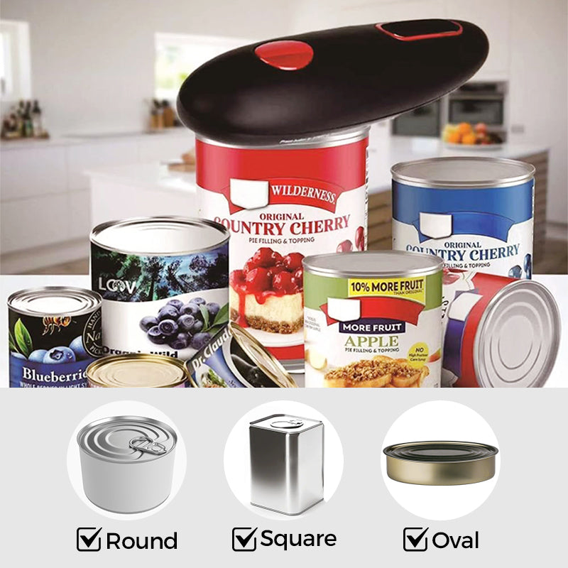 ⚡ Automatic Electric Can Opener – One-Touch Hands-Free Can Opener for Seniors & Arthritis ✨
