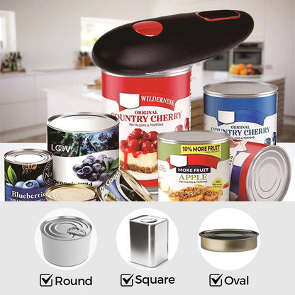 ⚡ Automatic Electric Can Opener – One-Touch Hands-Free Can Opener for Seniors & Arthritis ✨