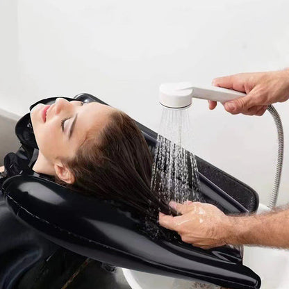 🛁 Portable Inflatable Shampoo Basin – Comfortable Hair Washing for Bedside, Chair & Wheelchair Use
