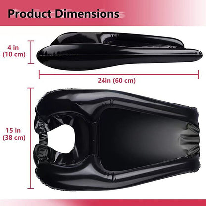🛁 Portable Inflatable Shampoo Basin – Comfortable Hair Washing for Bedside, Chair & Wheelchair Use