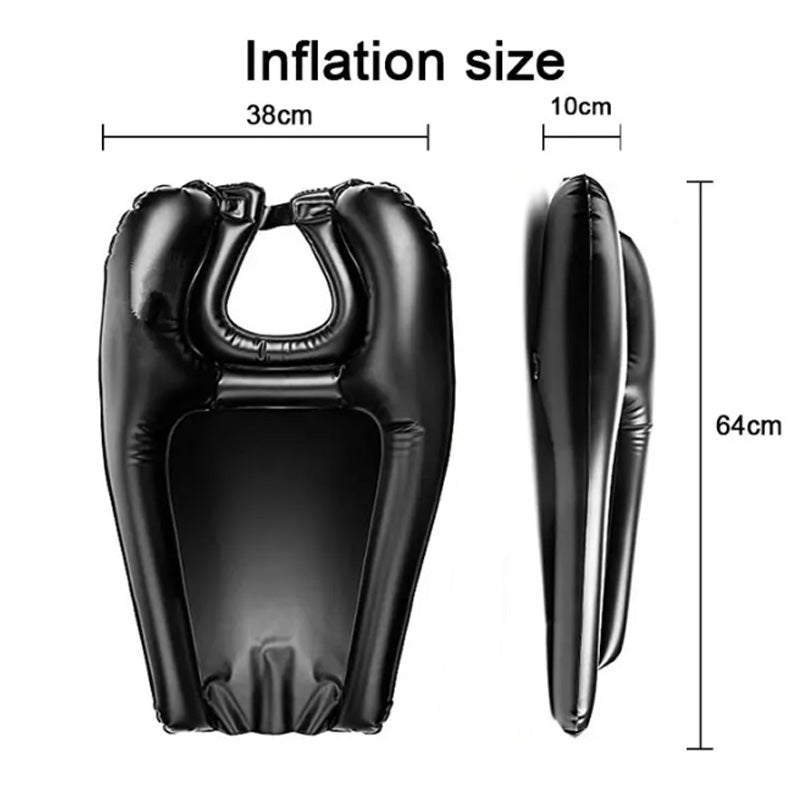 🛁 Portable Inflatable Shampoo Basin – Comfortable Hair Washing for Bedside, Chair & Wheelchair Use