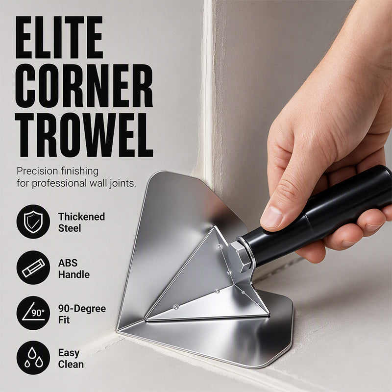 🛠️ Corner Trowel for Drywall & Plaster – Stainless Steel Blade ✨