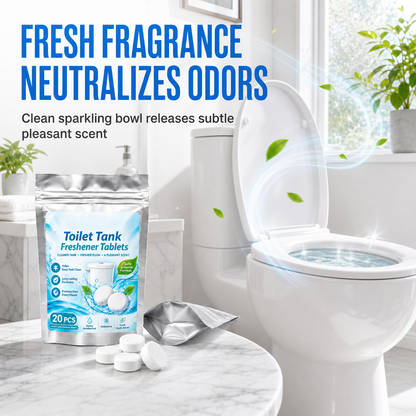 🧼 20 Pack Automatic Toilet Tank Freshener & Deodorizer Tablets 💧