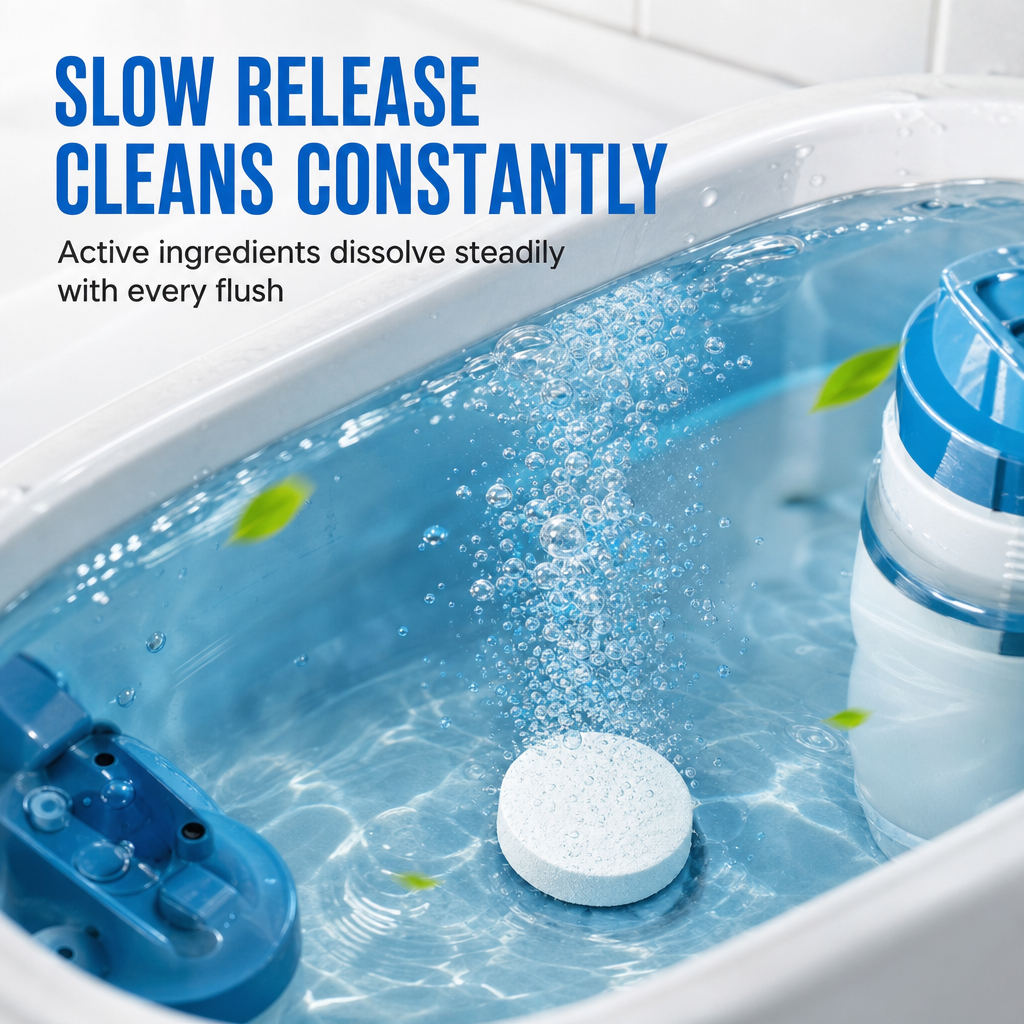 🧼 20 Pack Automatic Toilet Tank Freshener & Deodorizer Tablets 💧