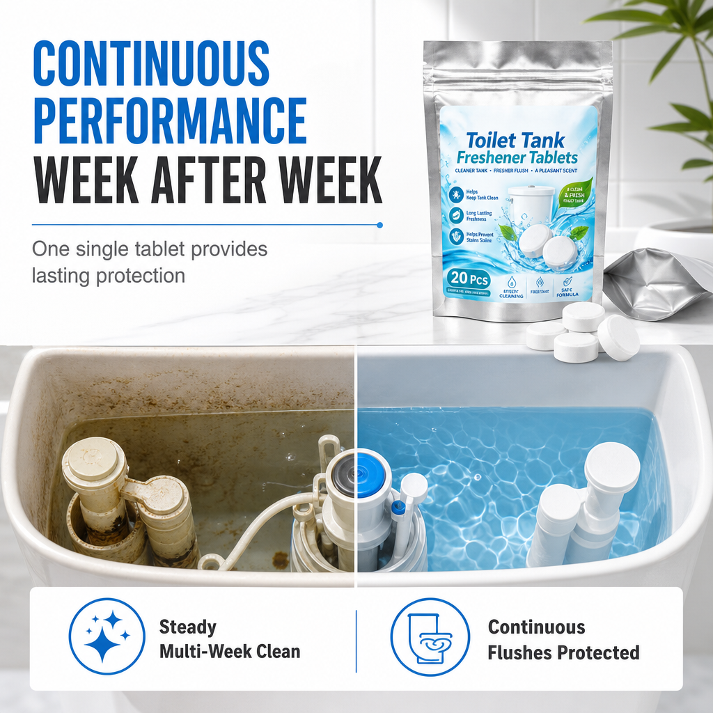 🧼 20 Pack Automatic Toilet Tank Freshener & Deodorizer Tablets 💧