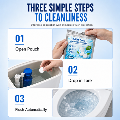 🧼 20 Pack Automatic Toilet Tank Freshener & Deodorizer Tablets 💧