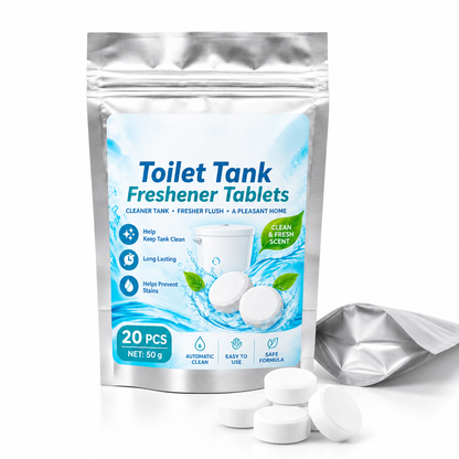 🧼 20 Pack Automatic Toilet Tank Freshener & Deodorizer Tablets 💧