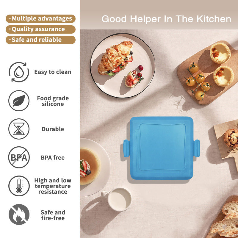 🥪 Non-Stick Microwave & Oven Sandwich Maker – Crispy Breakfast Pan 🧀
