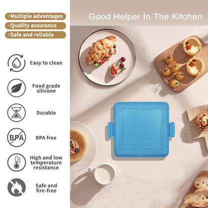 🥪 Non-Stick Microwave & Oven Sandwich Maker – Crispy Breakfast Pan 🧀
