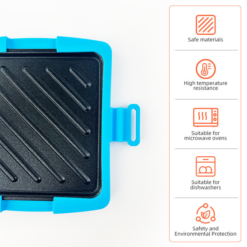 🥪 Non-Stick Microwave & Oven Sandwich Maker – Crispy Breakfast Pan 🧀