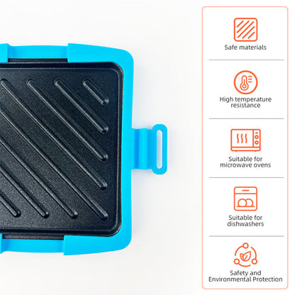 🥪 Non-Stick Microwave & Oven Sandwich Maker – Crispy Breakfast Pan 🧀
