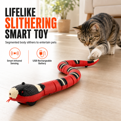 🐍 Smart Sensing Interactive Snake Toy Smart Obstacle Avoidance 🎮