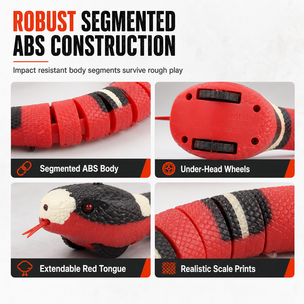 🐍 Smart Sensing Interactive Snake Toy Smart Obstacle Avoidance 🎮