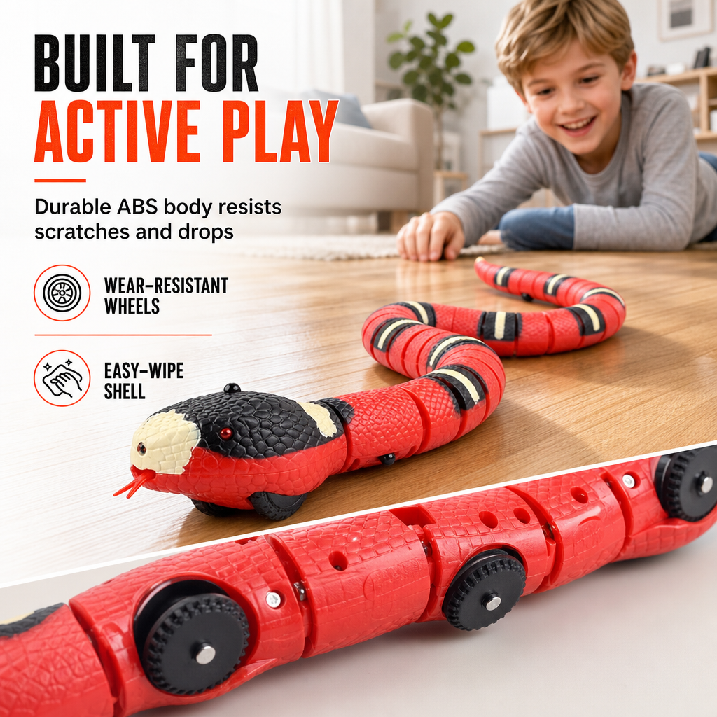🐍 Smart Sensing Interactive Snake Toy Smart Obstacle Avoidance 🎮