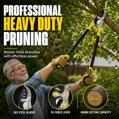 ⏳Time-Limited Special⏰Heavy Duty Garden Loppers for Thick Branches Labor Saving Fruit Tree Pruning Shears