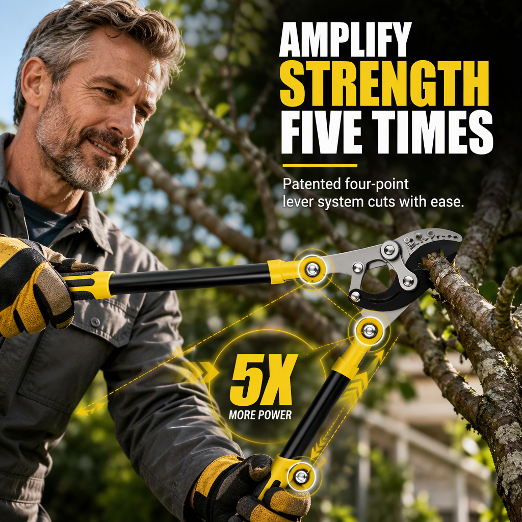 ⏳Time-Limited Special⏰Heavy Duty Garden Loppers for Thick Branches Labor Saving Fruit Tree Pruning Shears