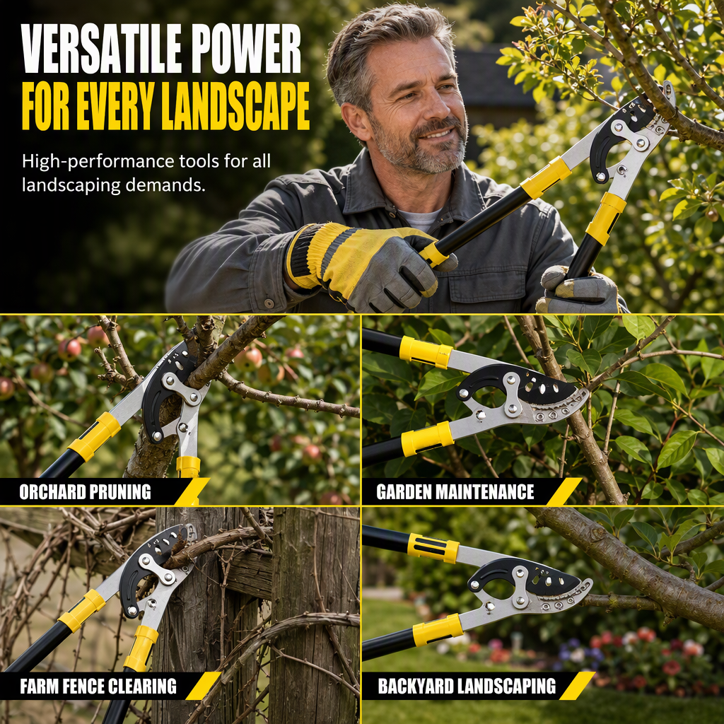 ⏳Time-Limited Special⏰Heavy Duty Garden Loppers for Thick Branches Labor Saving Fruit Tree Pruning Shears