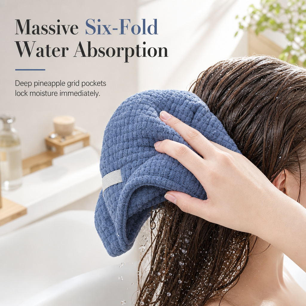 🎀 Rapid Drying Coral Fleece Hair Towel Wrap Absorbent Cap 💧