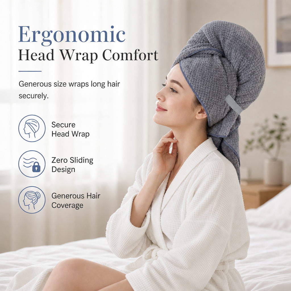 🎀 Rapid Drying Coral Fleece Hair Towel Wrap Absorbent Cap 💧