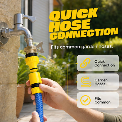 💦 360° Rotating Lawn Sprinkler – Turbo Garden Watering System for Large Yards 🌱