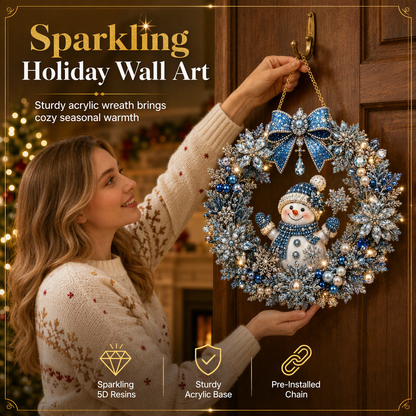 💎 DIY Christmas Diamond Art Wreath Kit Sparkling Holiday Wall Decor 🎄