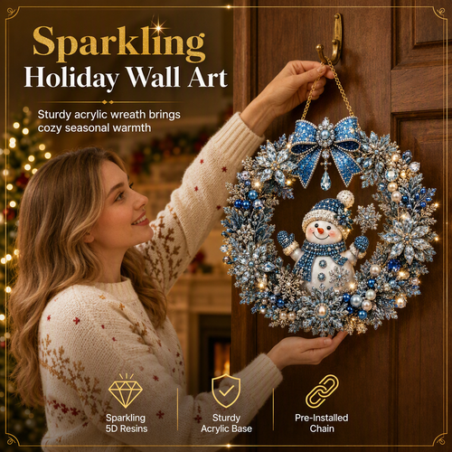 💎 DIY Christmas Diamond Art Wreath Kit Sparkling Holiday Wall Decor 🎄