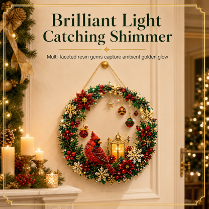 💎 DIY Christmas Diamond Art Wreath Kit Sparkling Holiday Wall Decor 🎄