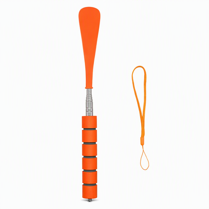 👞 Telescopic Long Handle Shoe Horn Extendable Stainless Steel Shoe Helper ✨