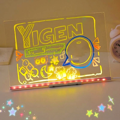 🎨 LED Drawing Board for Kids – Erasable Acrylic Art Board ✨