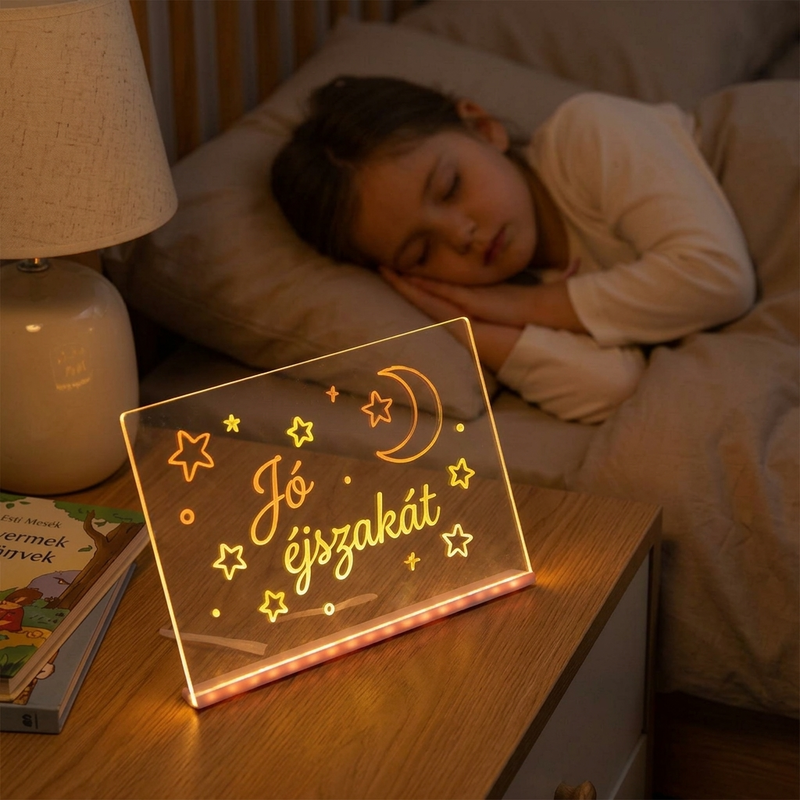 🎨 LED Drawing Board for Kids – Erasable Acrylic Art Board ✨