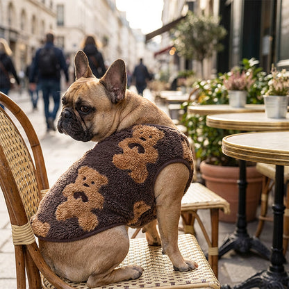 🔥 50% OFF Cozy Plush-Lined Pet Vest – Warm & Cute for Chilly Days 🐻