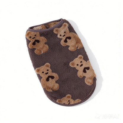🔥 50% OFF Cozy Plush-Lined Pet Vest – Warm & Cute for Chilly Days 🐻