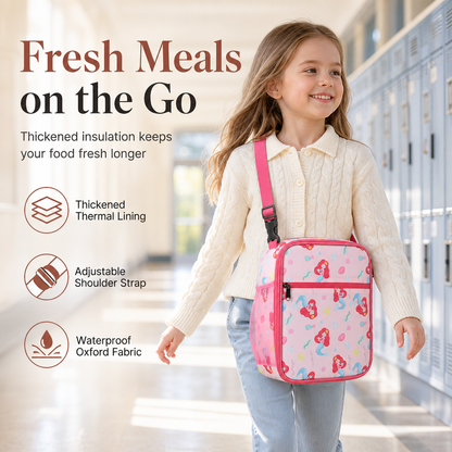 🎒 Kids Insulated Lunch Bag – Crossbody School Lunch Tote 🍱