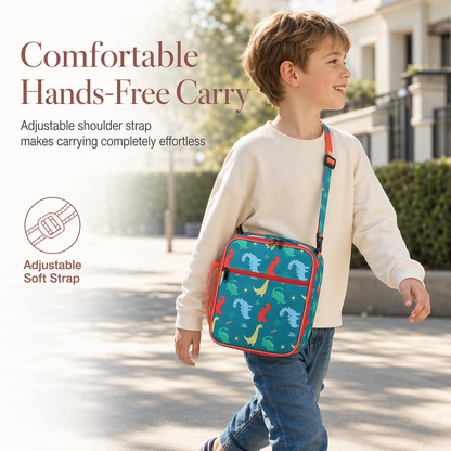 🎒 Kids Insulated Lunch Bag – Crossbody School Lunch Tote 🍱