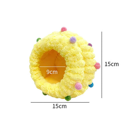 🐤 Warm Hanging Fleece Bird Bed - Soft Plush Nest Hammock for Cage ❄️