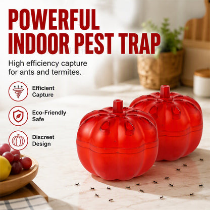 🎃 Pumpkin Shaped Indoor Fruit Fly Trap - Non-Toxic Pest & Fly Catcher 🪰