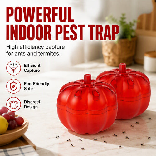 🎃 Pumpkin Shaped Indoor Fruit Fly Trap - Non-Toxic Pest & Fly Catcher 🪰