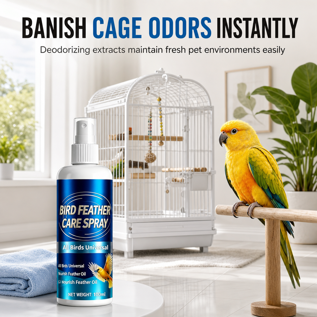 🦜 Bird Feather Care Spray – Plumage Freshening Mist, 100ml ✨