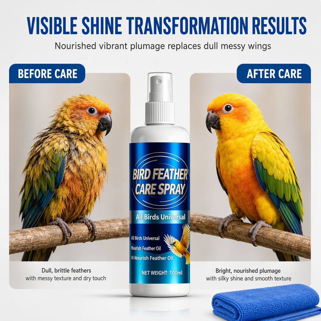 🦜 Bird Feather Care Spray – Plumage Freshening Mist, 100ml ✨