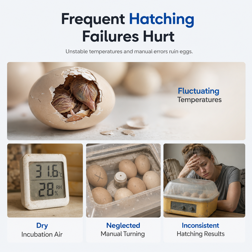🐣 USB Automatic Mini Egg Incubator - Digital Temperature Control Poultry Hatching Box 🐥