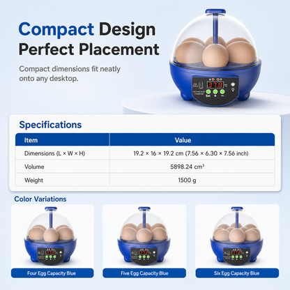 🐣 USB Automatic Mini Egg Incubator - Digital Temperature Control Poultry Hatching Box 🐥
