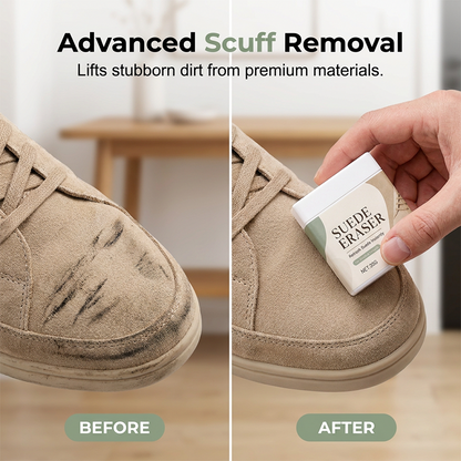 👟 Instant Suede & Nubuck Cleaner Eraser Block - Waterless Shoe Stain & Scuff Remover 🧼